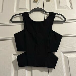 Black crop top